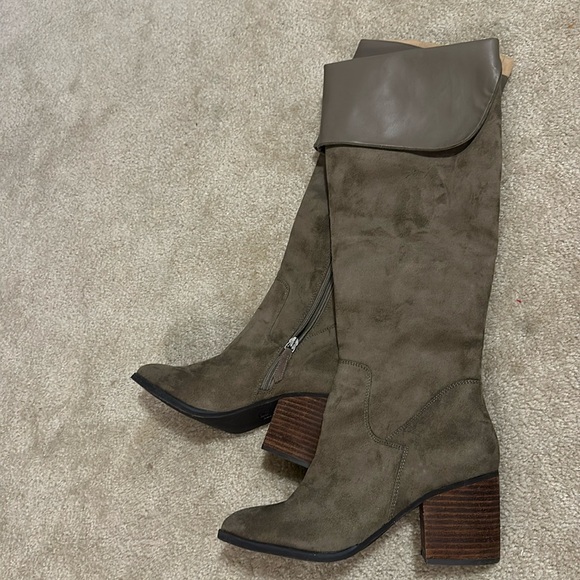 Brown Suede Boots - Picture 1 of 5